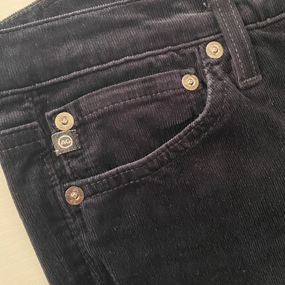 AG Adriano Goldschmied The Ballad Slim Boot Low Rise Jeans Black Wash Sz 28R - Picture 9 of 16